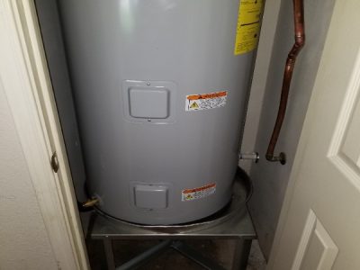 Elevated Water Heater Tank Installation